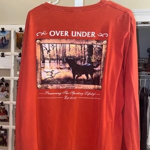 Red over under comfort colors shirt